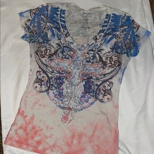 Angel and Diamonds Angelic Wings T-Shirt